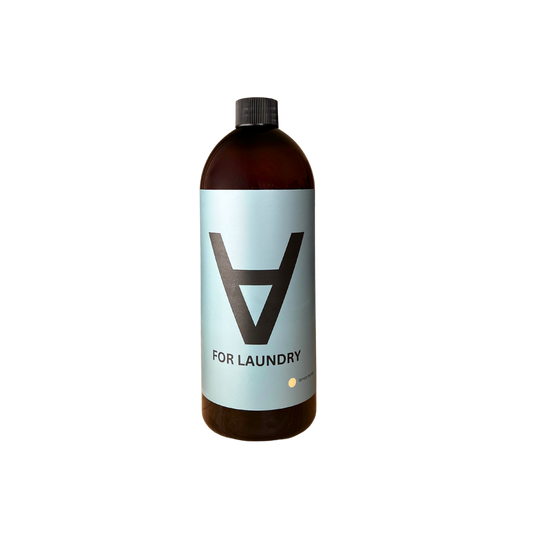 For Laundry 1 litre bottle from For All, concentrated liquid detergent for the washing machine with natural enzymes and essential oils, safe for sensitive skin and septic systems