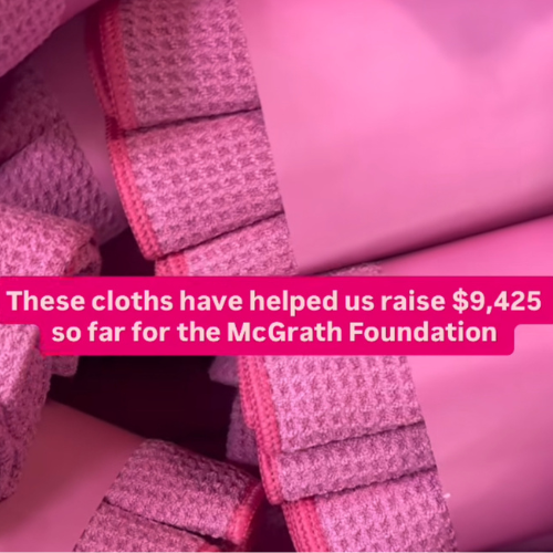 Pink Waffle Cloths