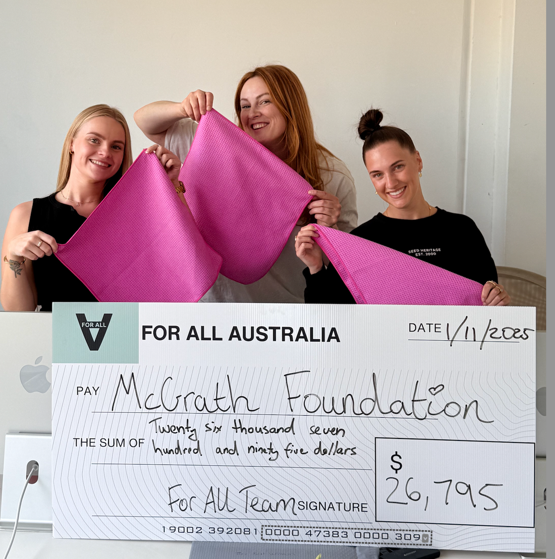 We raised $26795 for the McGrath Foundation